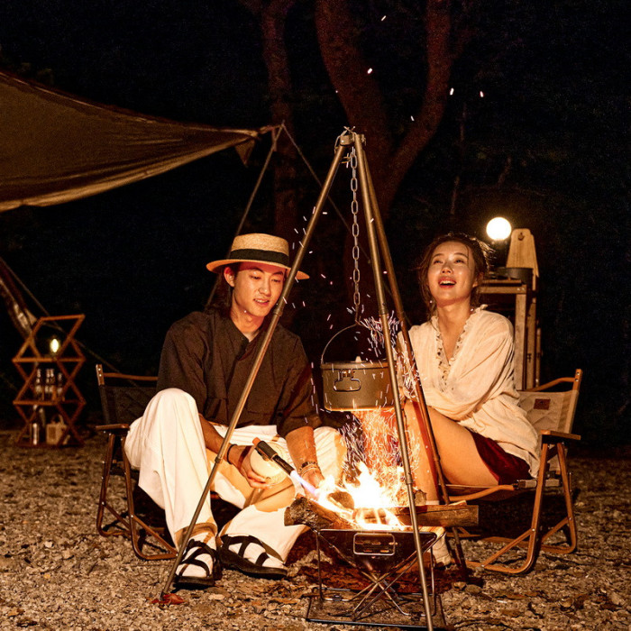 Набір посуду (каструля, казанок, сковорідка, чайник) Naturehike CNH22CJ002, алюміній 