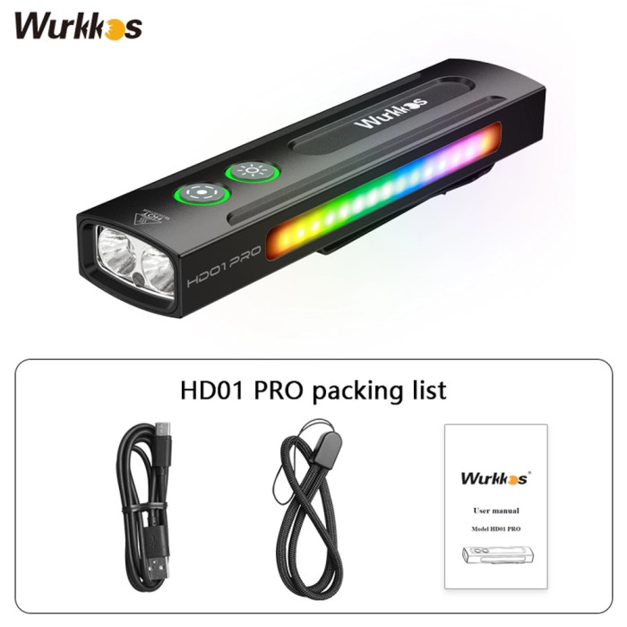 Ліхтар Wurkkos HD01 Pro 1200lm Чорний 