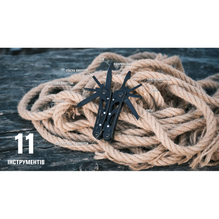 Мультитул Multi Tool Ganzo G104 S чорний 