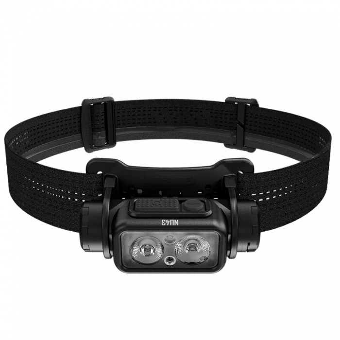 Ліхтар налобний Nitecore NU43 (Білий + Червоний LED, 1400 люмен, 9 режимів, 1x18650, USB-C, датчик наближення, спеціально для армії) 