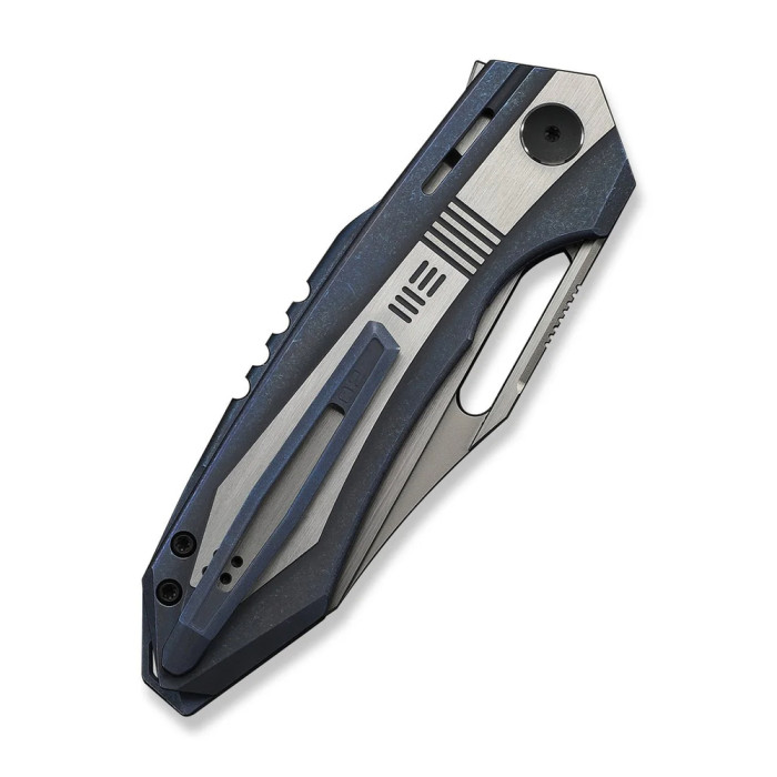 Ніж складаний туристичний Weknife Bogey (9.3 см) Bohler M390 / Titanium синій