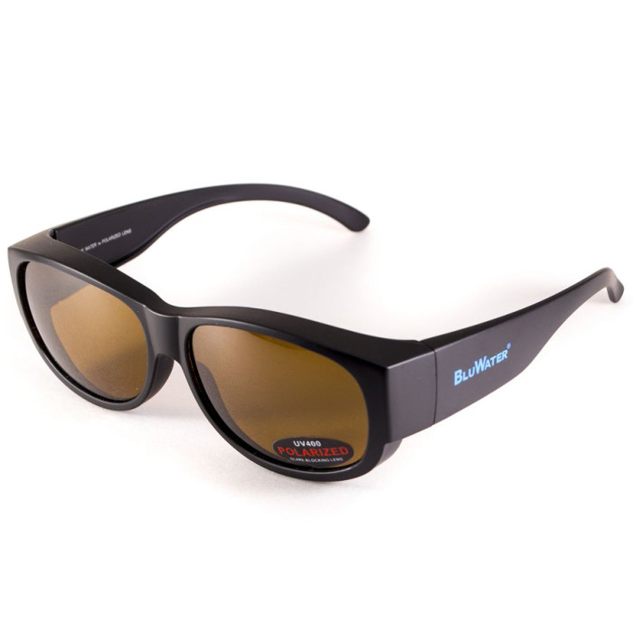 Окуляри BluWater OverBoard Polarized (brown) коричневі 