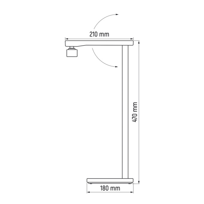 Лампа настiльна VIDEX VL-TF22W 18W 3000-6000K 230V White