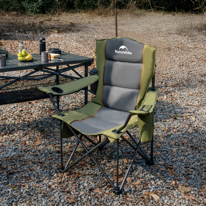Комплект із крісел туристичних складаних (2 шт.) Naturehike ComfortMax Star T01 CNK2550JJ029, зелений