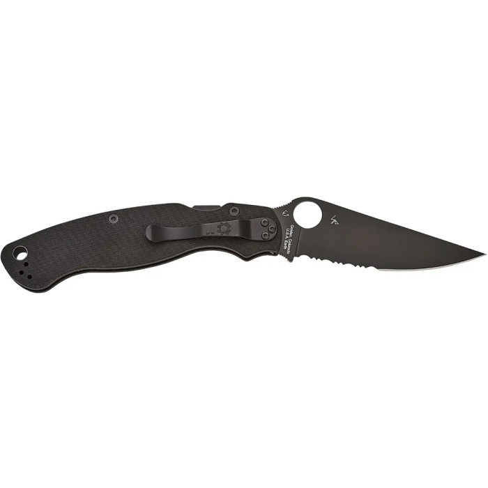 Ніж Spyderco Military 2 Black Blade, CPM S30V, G-10 black (C36GPSBK2) 