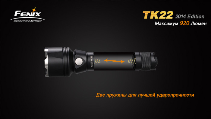 Ліхтар Світлодіод Fenix TK22 (2014 року випуску) Cree XM-L2 (U2) 