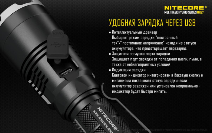 Ліхтар Nitecore MH27 