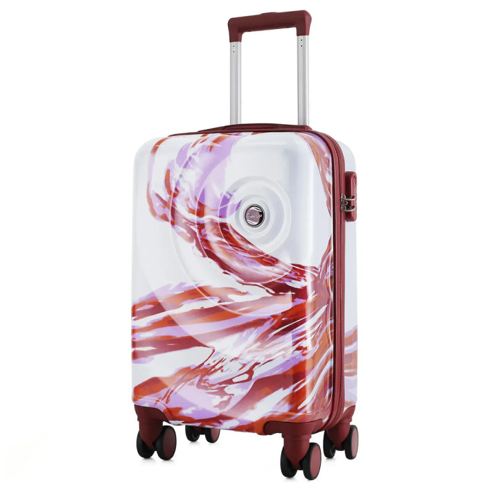Валіза Semi Line 20" (S) White/Red Print (T5654-1) 