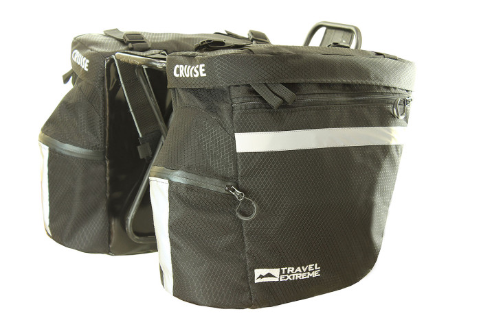 Велобаул Travel Extreme Cruise 50L, чорний 