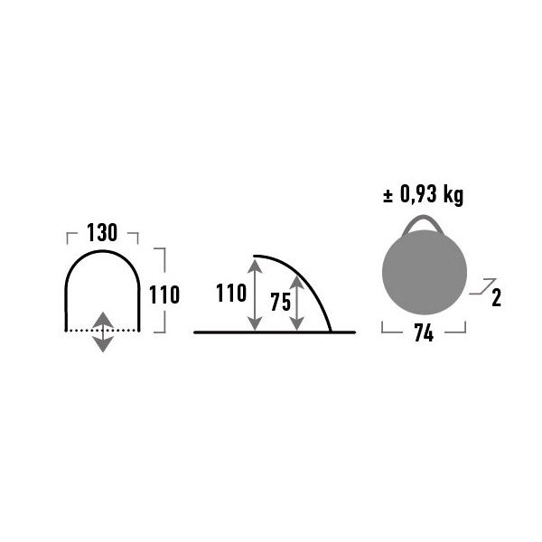 Намет High Peak Palma 40 (Blue /Grey) 