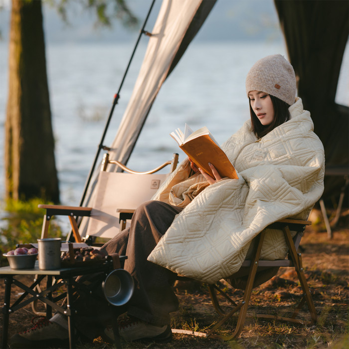 Ковдра з підігрівом Naturehike CNK2450PJ015, 95х190 см, бежева 