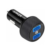 Автомобільний зарядний пристрій Anker PowerDrive - 2 Quick Charge 3.0 V3 Black