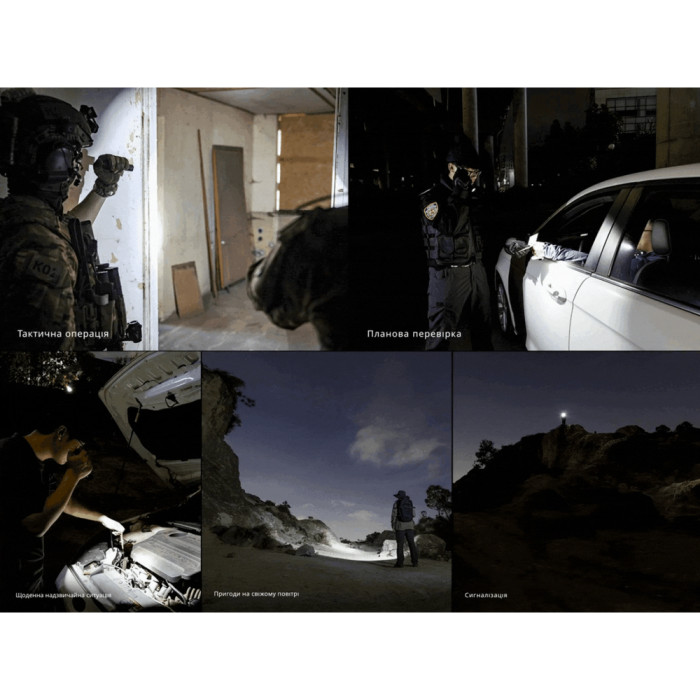 Ліхтар тактичний ручний Fenix PD35R ACE LED 2000 лм + наключний ліхтар CL01 (помаранчевий) | Лімітована серія 