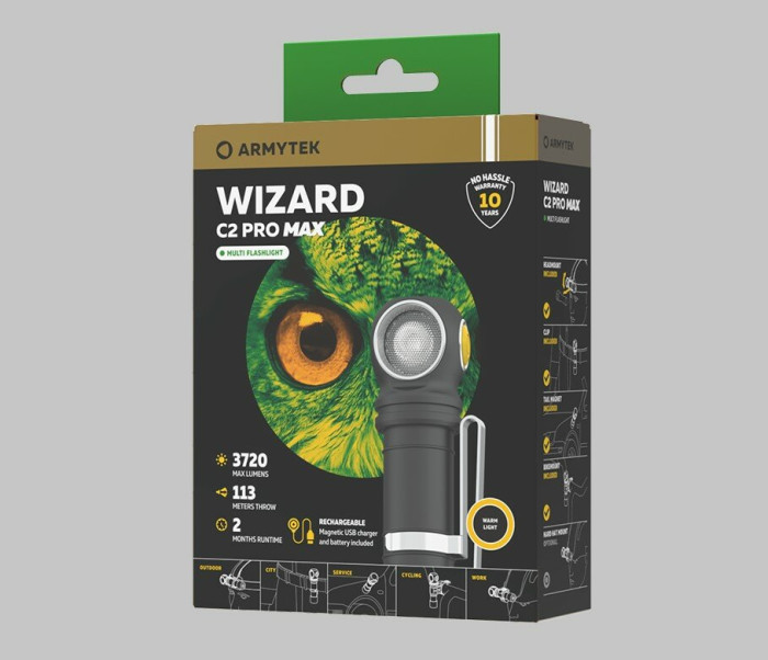 Мультифонар Armytek Wizard C2 Pro Max Magnet Usb (тепле світло) 
