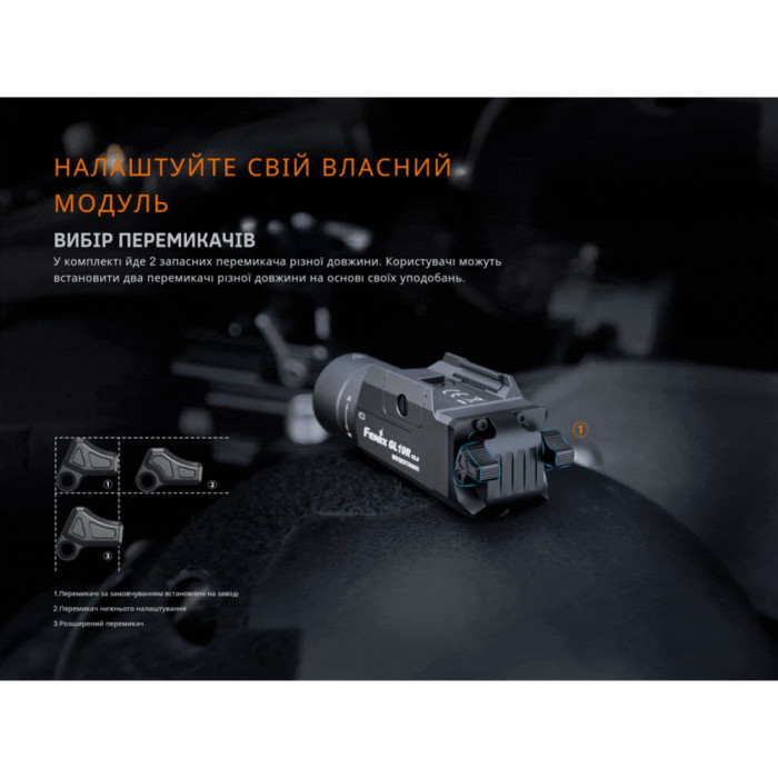 Ліхтар до пістолета Fenix GL19R V2.0 