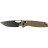 Нож CJRB Acacia Black Blade, brown