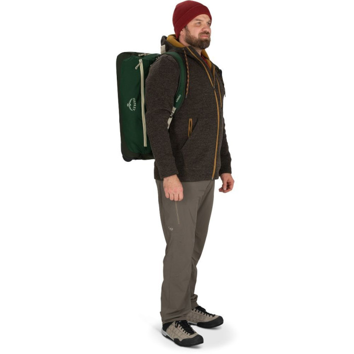 Сумка на колесах Osprey Daylite Carry-On Wheeled Duffel 40 green canopy/green creek - O/S - зелений 