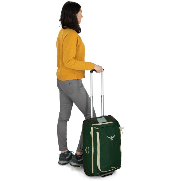 Сумка на колесах Osprey Daylite Carry-On Wheeled Duffel 40 green canopy/green creek - O/S - зелений 