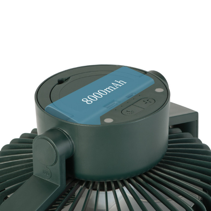 Вентилятор-лампа Naturehike NH21ZM003, зелений 