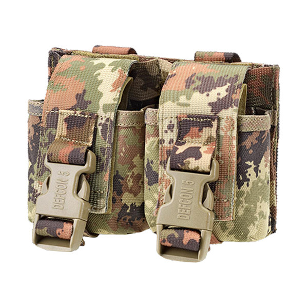 Підсумок Defcon 5 PORTA GRANATE MOLLE DOPPIO 2 гранати, camo 