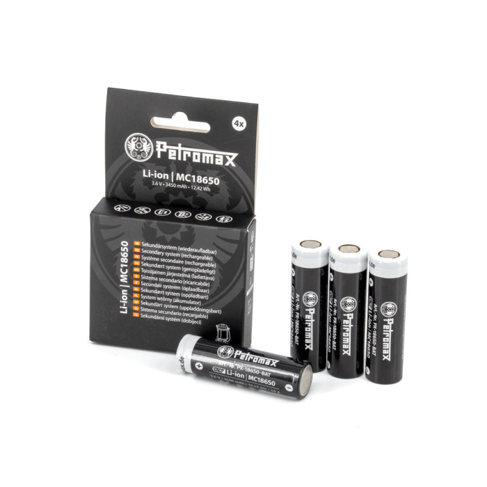 Набір акумуляторів для лампи Petromax LM500 18650 Li-Ion 3450 mAh 4 шт