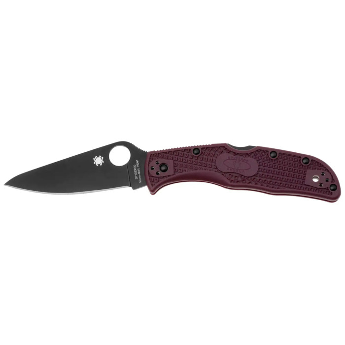Ніж Spyderco Endela Lightweight Black Blade, Micro-Melt PD1, FRN burgundy 