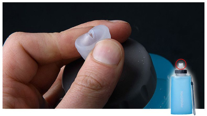 Фляга Soft bottle 0.5 л Naturehike NH61A065-B біло-зелена 