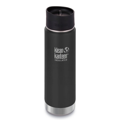 Термофляга Klean Kanteen широка Вакуумна кришка для Кафе сланцевий чорний матовий 592 мл