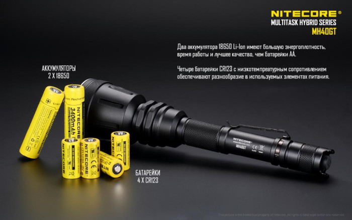 Ліхтар Nitecore MH40GT 