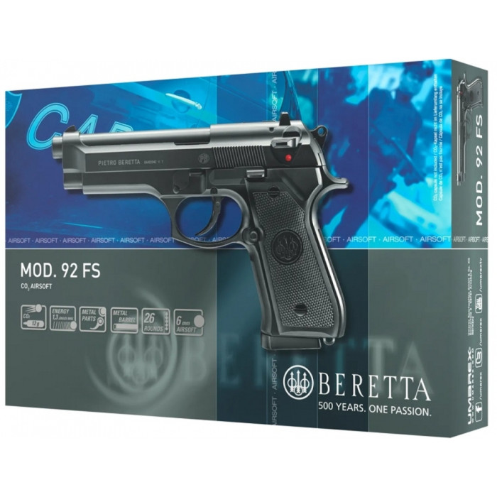 Пневматичний страйкбольний пістолет Umarex Beretta M92 FS  кал. 6мм. CO2 