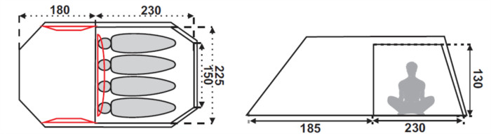 Намет Fjord Nansen Korsyka IV 