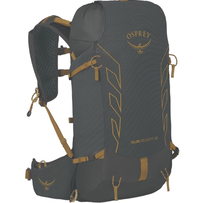Рюкзак Osprey Talon Velocity 20 dark charcoal/tumbleweed yellow - L/XL - чорний 