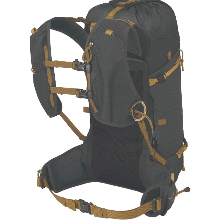 Рюкзак Osprey Talon Velocity 20 dark charcoal/tumbleweed yellow - L/XL - чорний 