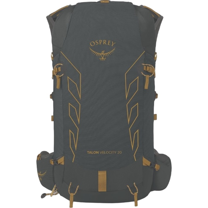 Рюкзак Osprey Talon Velocity 20 dark charcoal/tumbleweed yellow - L/XL - чорний 