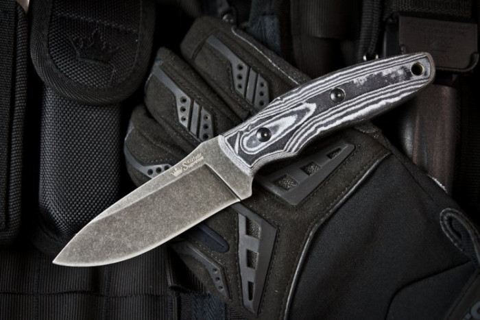 Ніж Kizlyar Supreme Urban сірий, сталь D2, рукоять микарта 