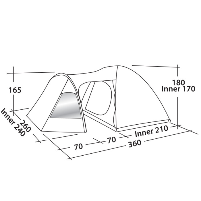 Намет Easy Camp Corona 400 Gold Red 