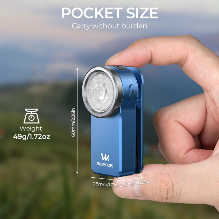 Ліхтар Wurkkos HD03 680lm, Built-in polymer lithium-ion battery（600mAh/3.7V） 