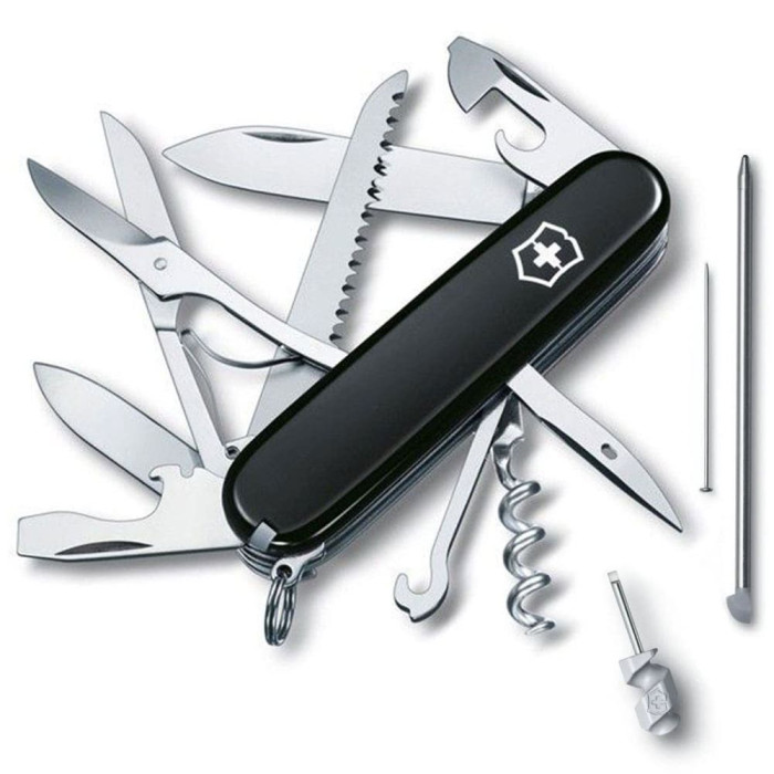Ніж Victorinox Huntsman 91мм/18функ/чорн 