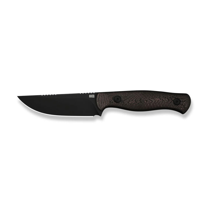 Ніж фіксований туристичний Weknife Notchline, (8.7 см) CPM S35VN /Carbon Fiber мідний з чохлом
