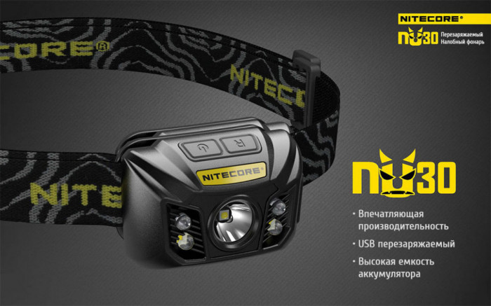 Ліхтар налобний Nitecore NU30 (пісочний) 