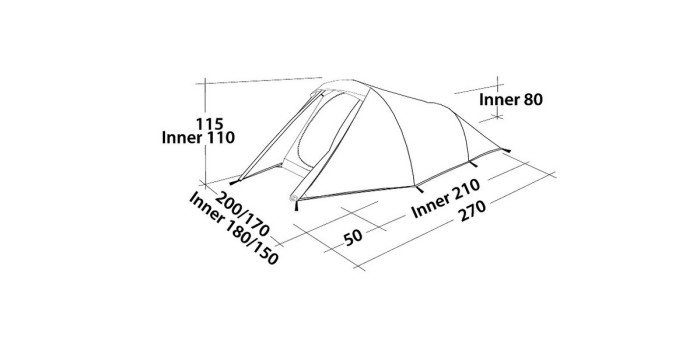 Намет Easy Camp Tent Energy 300 Teal Green 
