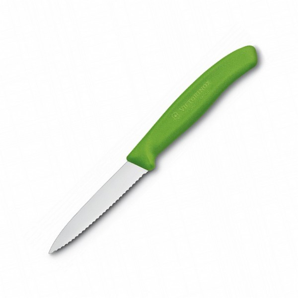Ніж кухонний Victorinox SwissClassic Paring серрейтор (кольорові) Vx67636.L114 