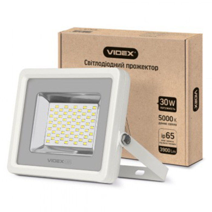 Прожектор VIDEX 30W 5000K 220V White (VL-F305W) 