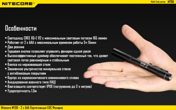 Ліхтар Nitecore MT06 