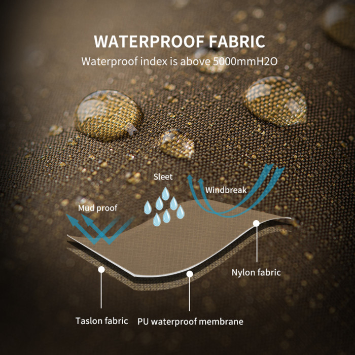 Захисні водонепроникні бахіли Naturehike NH20HJ011, коричневі 