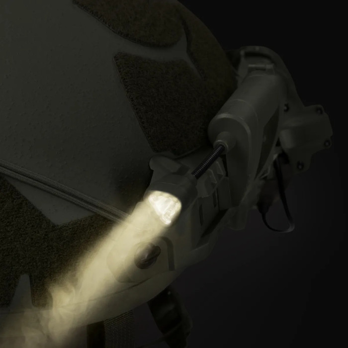 Тактичний ліхтар на шолом Night Evolution LT-09-T з 4-ма світлодіодами. Олива 