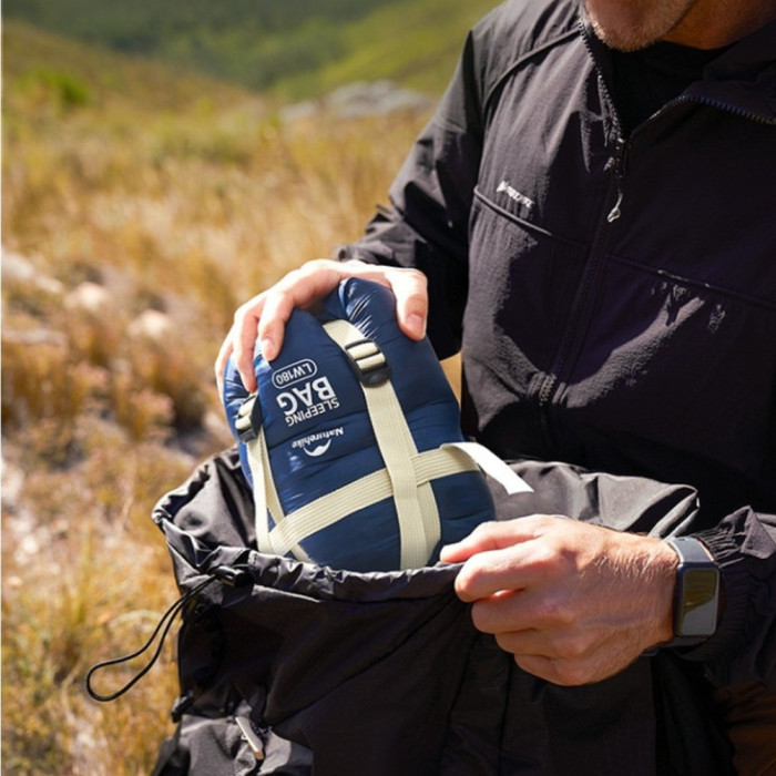 Спальний мішок Naturehike LW180 CNK2550WS026 Sunny Day PL01, (14°C) XL коричневий 