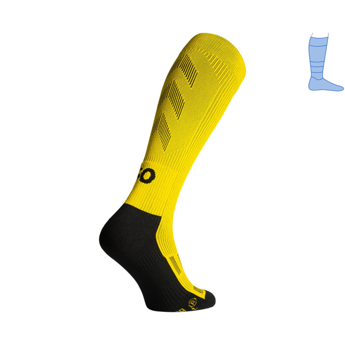 Компресійні гольфи захисні демісезонні Protector LongDry чорно-жовті L 44-47 