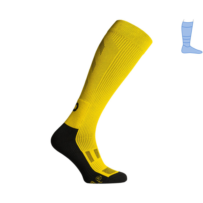 Компресійні гольфи захисні демісезонні Protector LongDry чорно-жовті L 44-47 