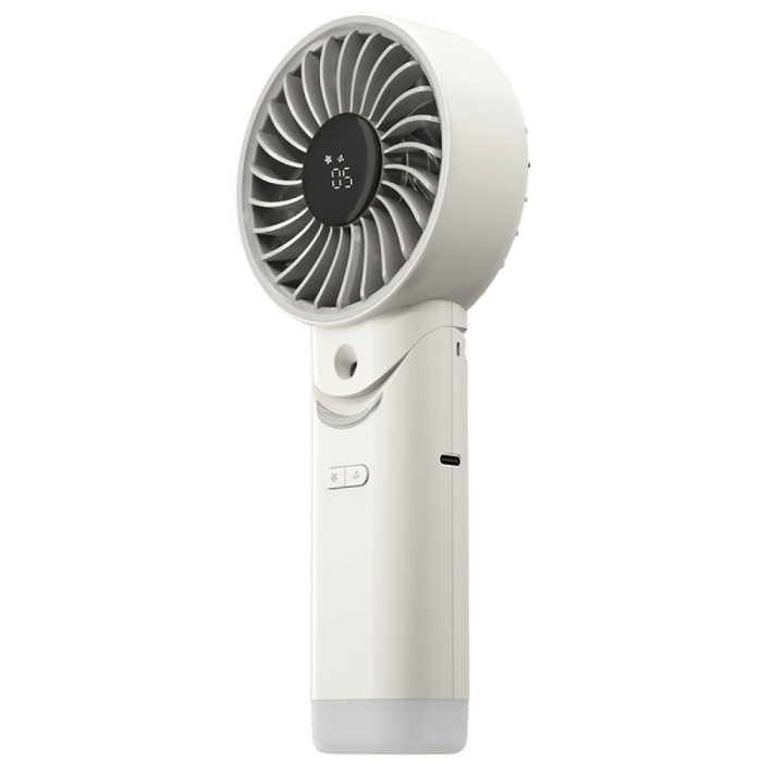 Портативний складний вентилятор з охолоджуючим водним туманом Nitecore IzzCool 30 (USB-C), білий 